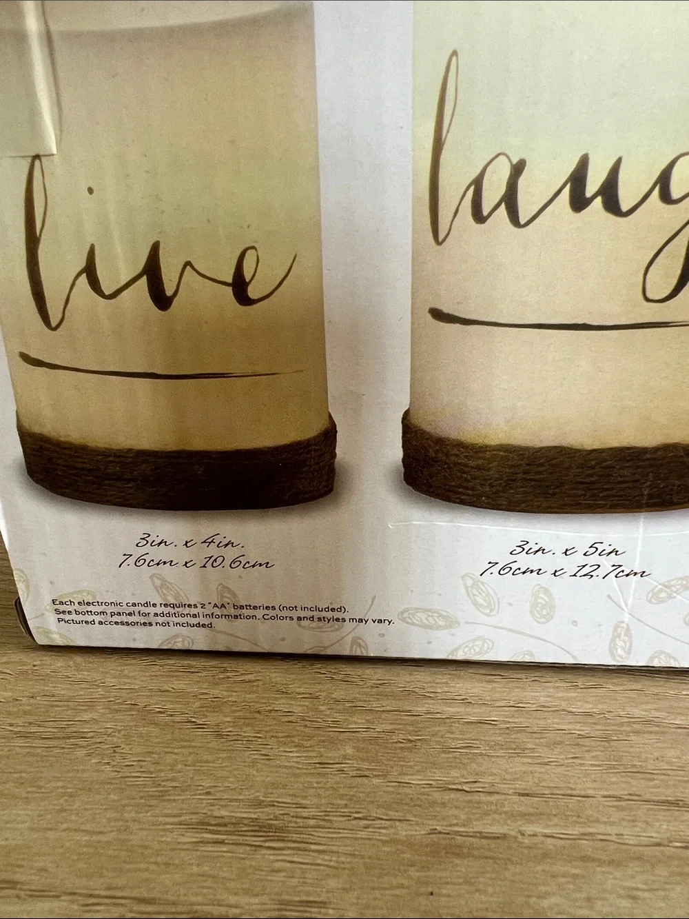 Flameless 'Live Laugh Love' 3-Piece LED Candle Set